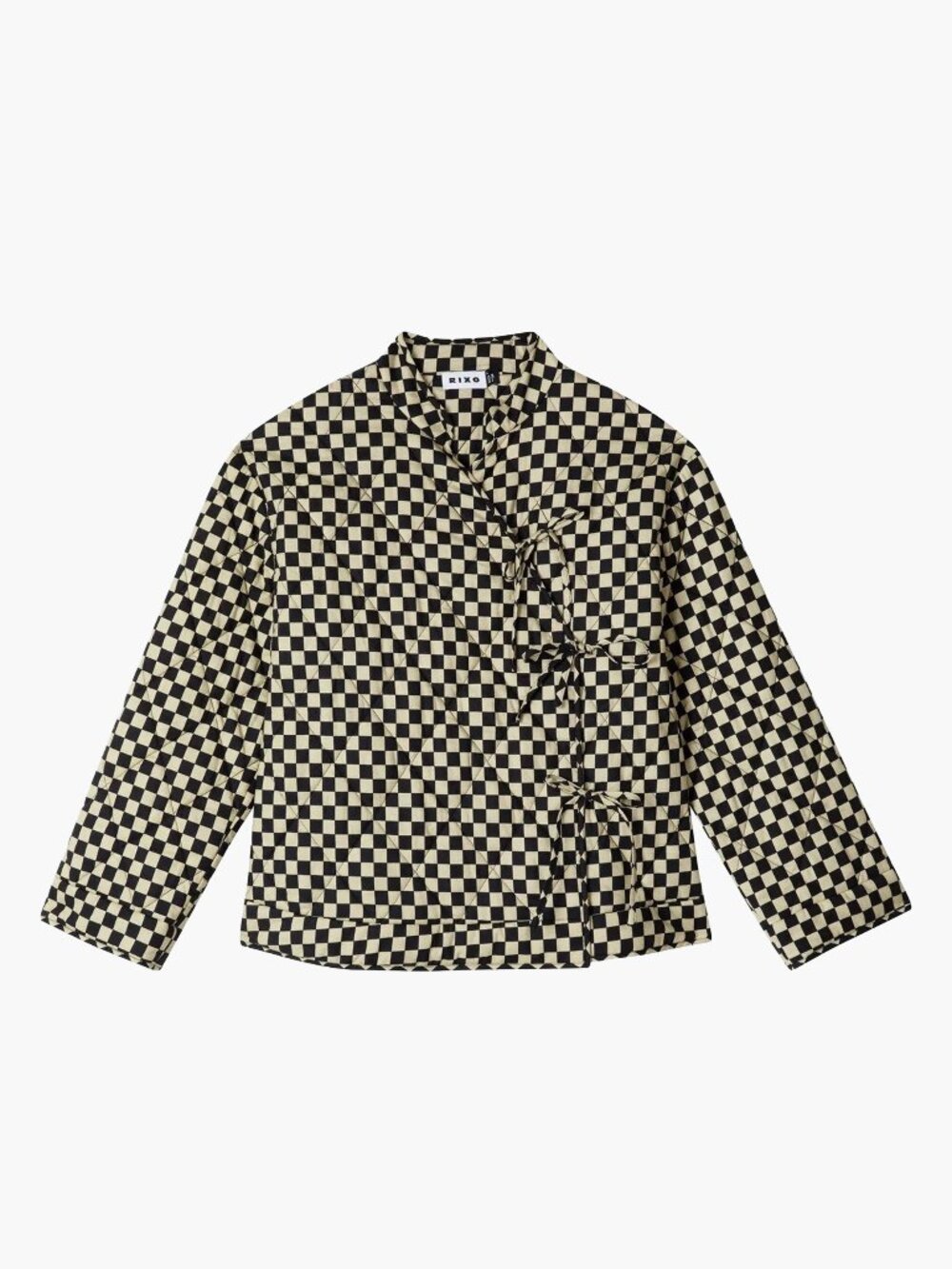 Rixo Checkered Wrap Jacket
